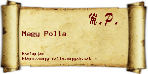 Magy Polla névjegykártya